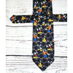 Mickey Unlimited Vintage 100% Cotton Tie Featuring Mickey, Donald & Goofy